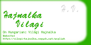 hajnalka vilagi business card